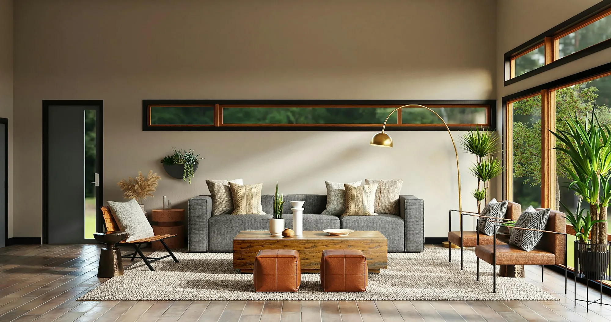Comfortable remodeled living room