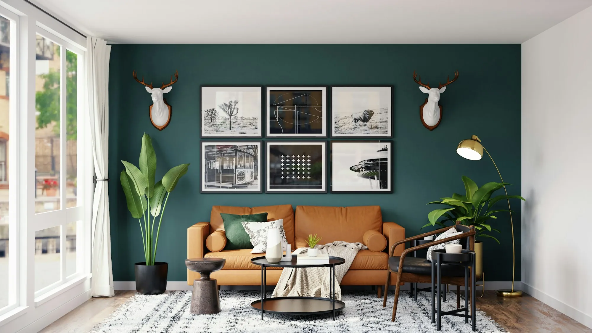 Neatly finished room in a remodeled home