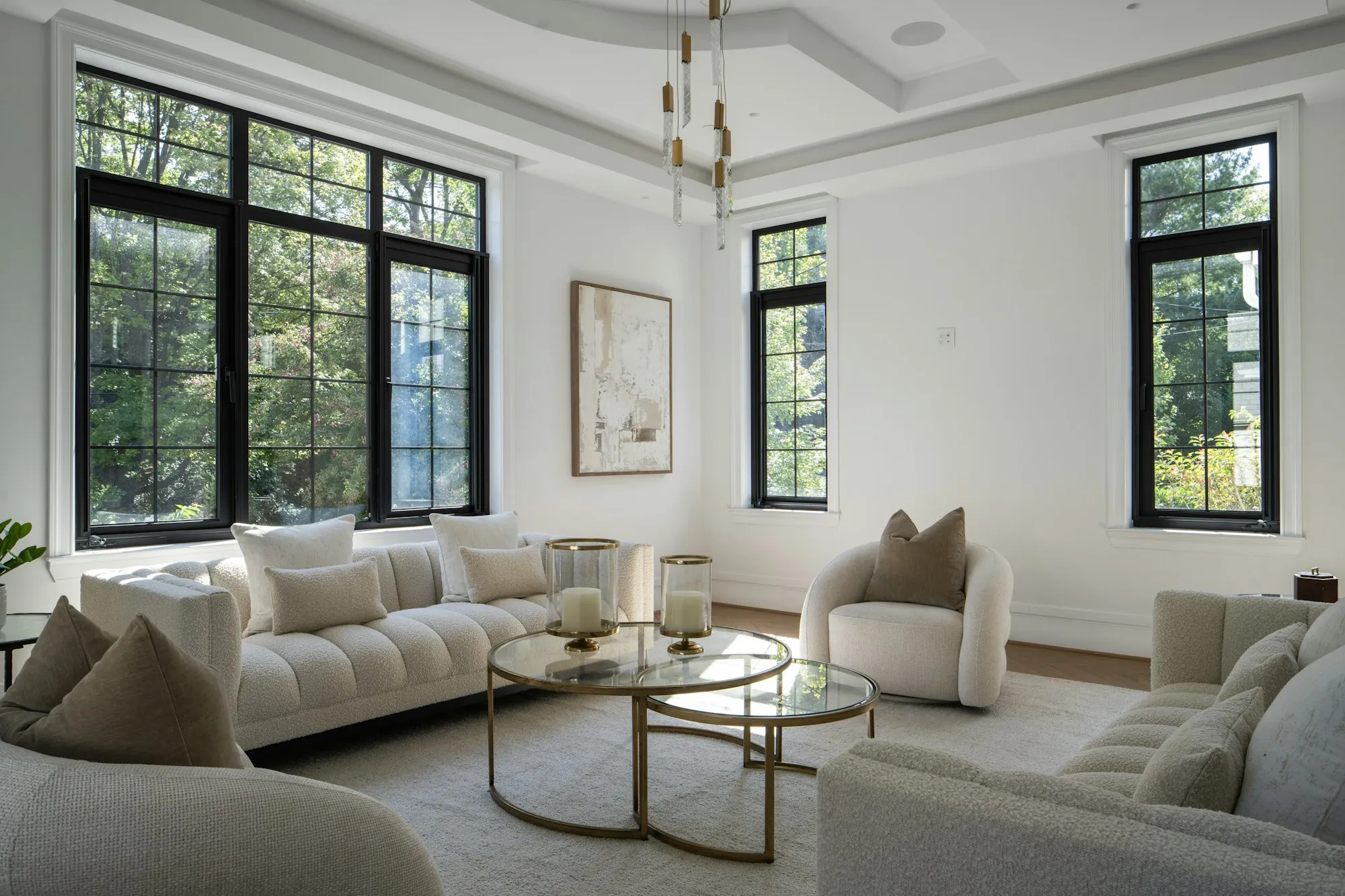 Open, renovated living area